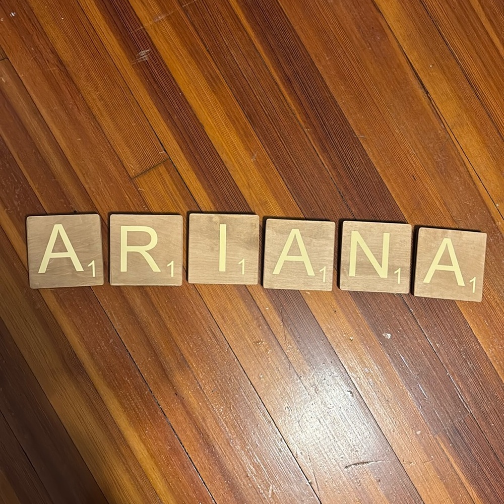 Scrabble name wall decor